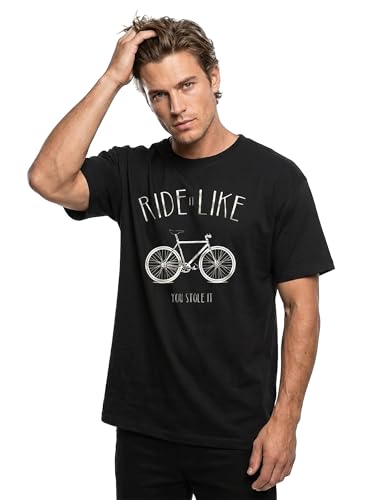 MAKAYA Ride It T-Shirt Uomo Cotone Bici Taglia L