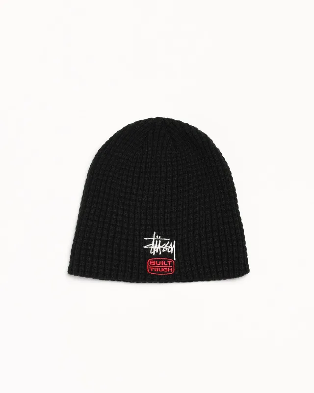 Stussy Headwear Waffle Built Tough Skullcap berretto nero
