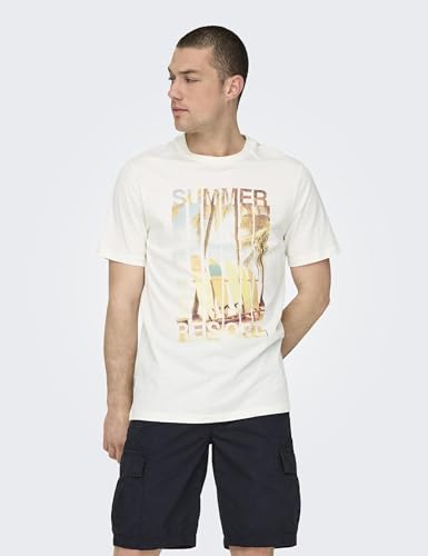Only & Sons Onsmagdy Photoprint t-shirt uomo L cloud dancer