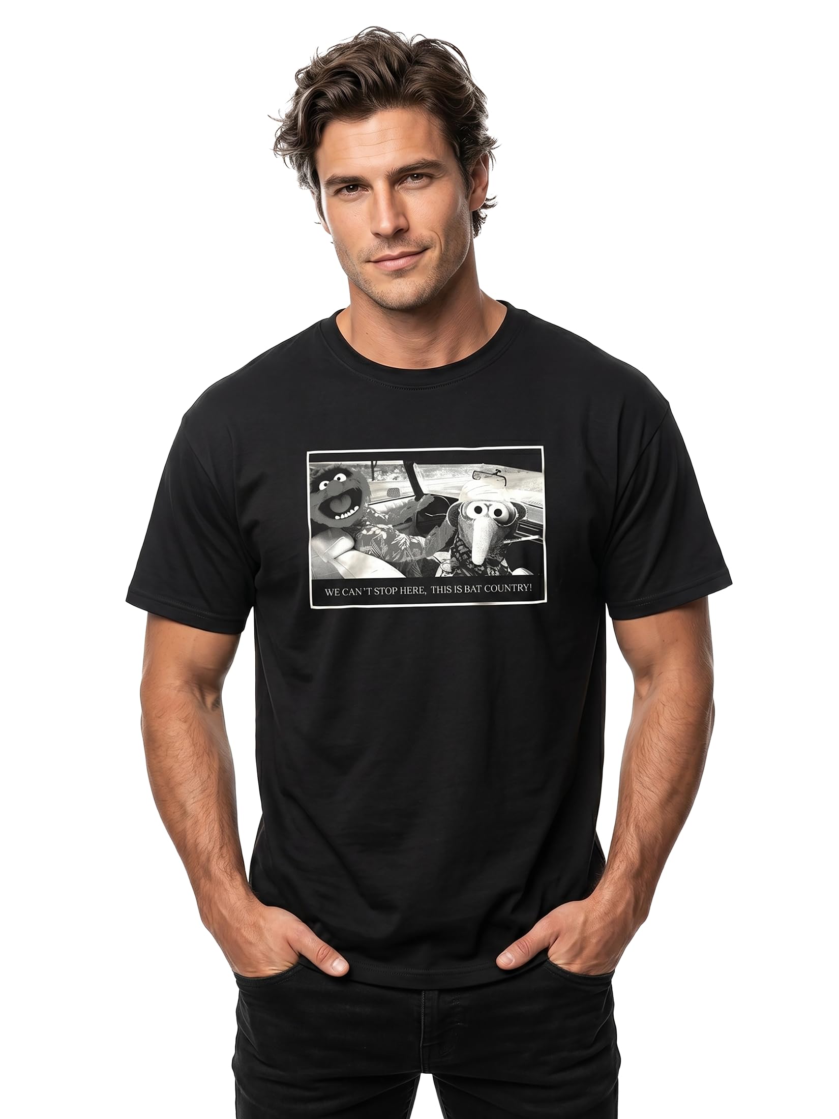 Makaya Fear And Loathing T-Shirt Uomo Nera Cotone