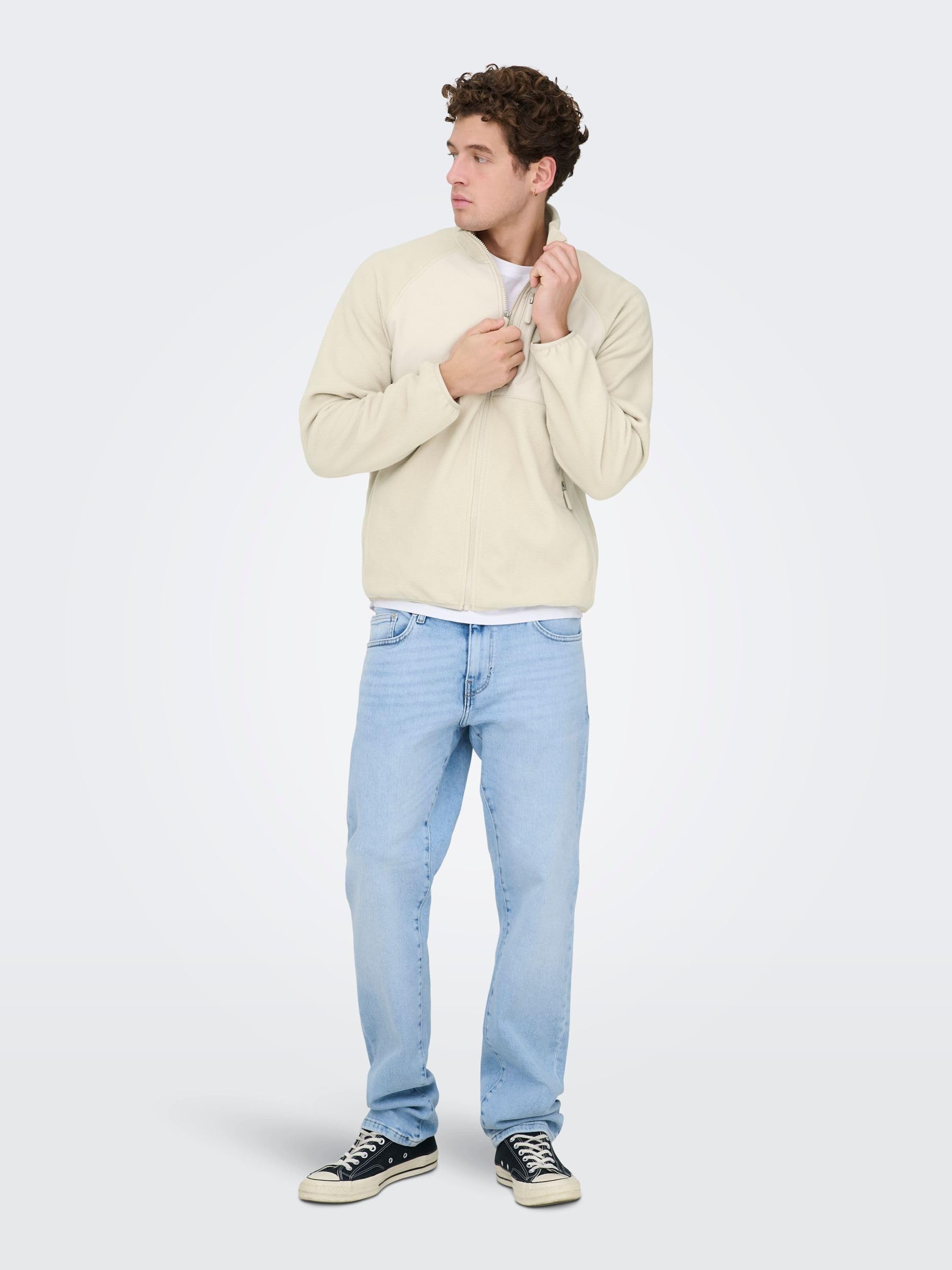 Only & Sons Onschuck Fleece giacca pile nero uomo