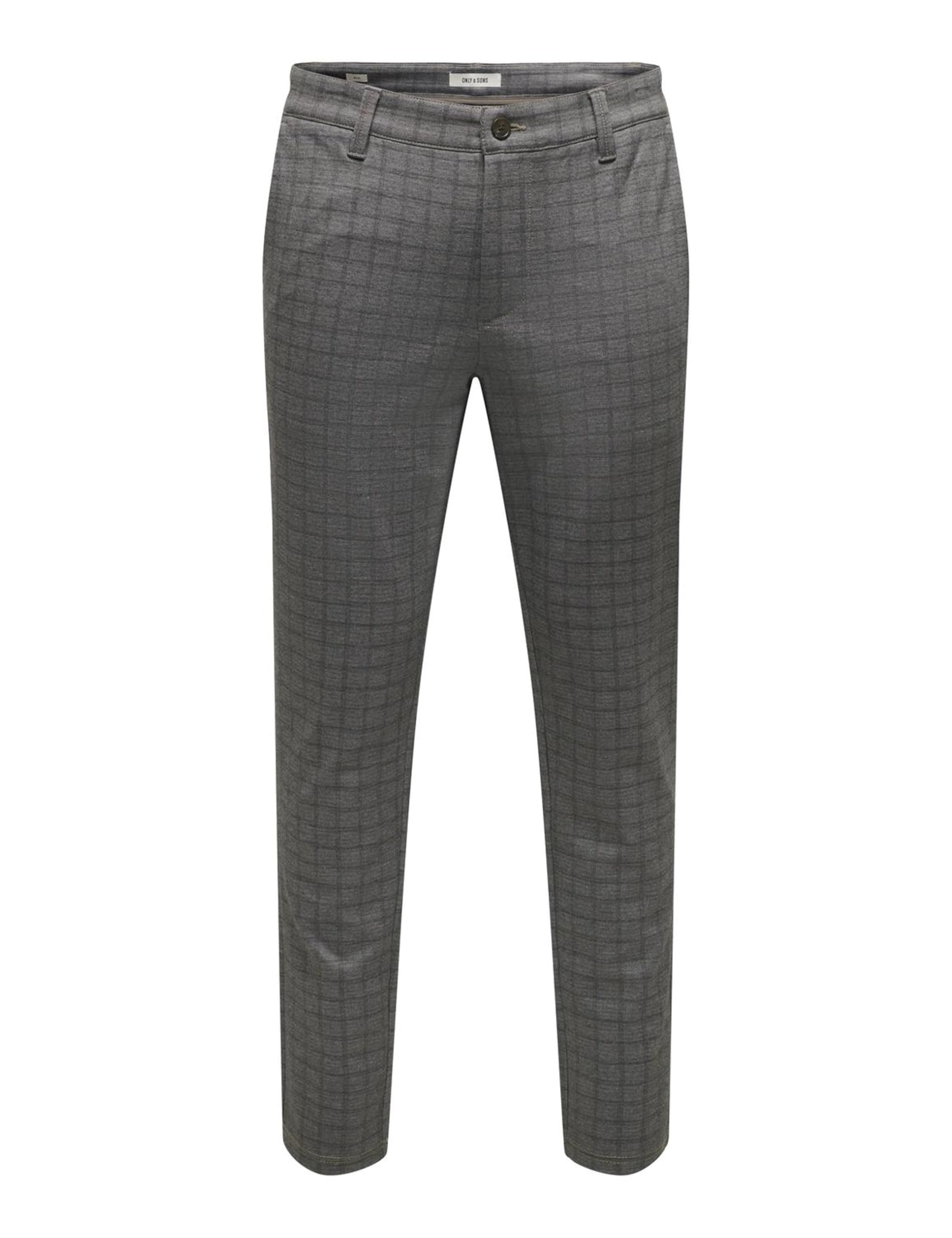 Only & Sons Onsmark Check 020922 pantaloni uomo grigio 32W/32L