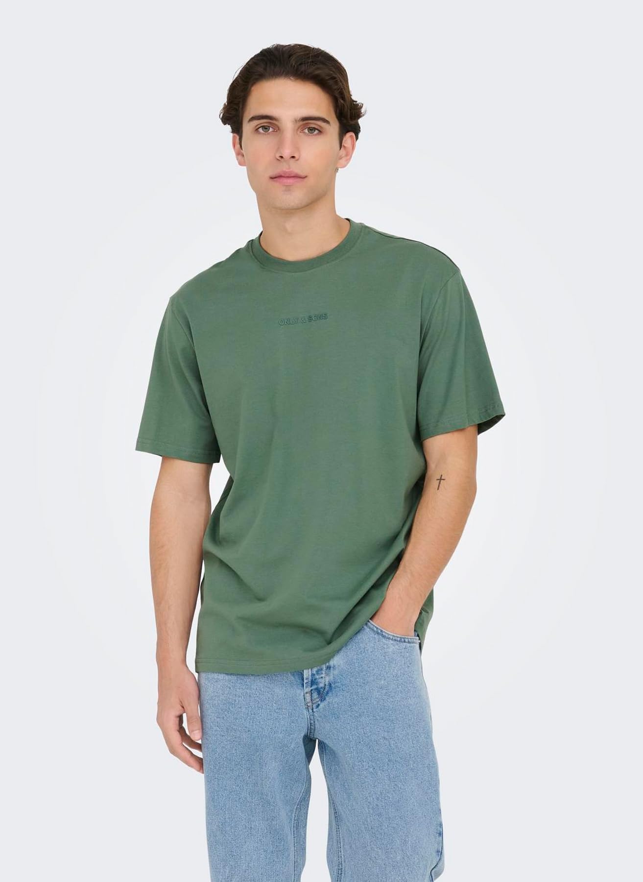Only & Sons Onslevi t-shirt uomo M verde foresta oscura