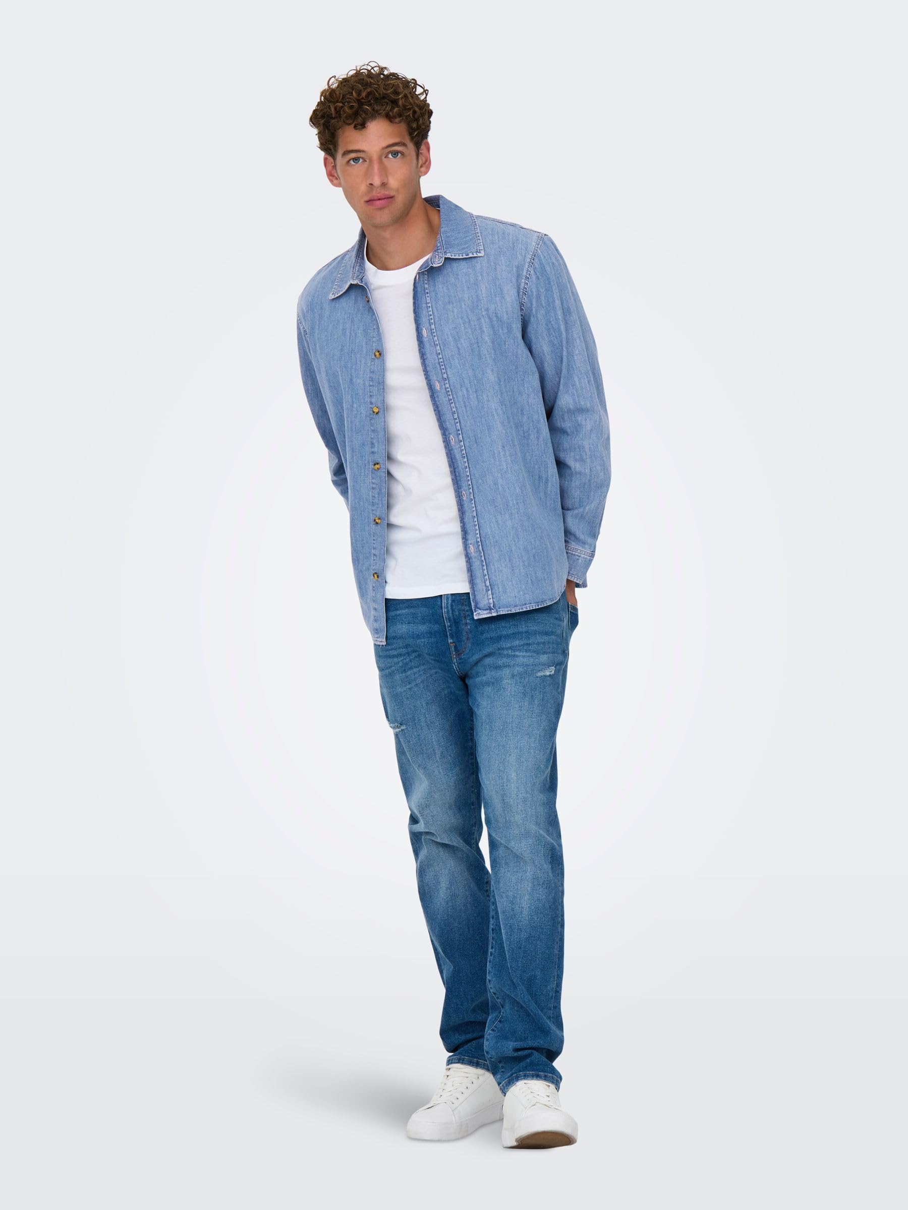 Only & Sons Onsean Camicia Uomo Cotone Taglia L