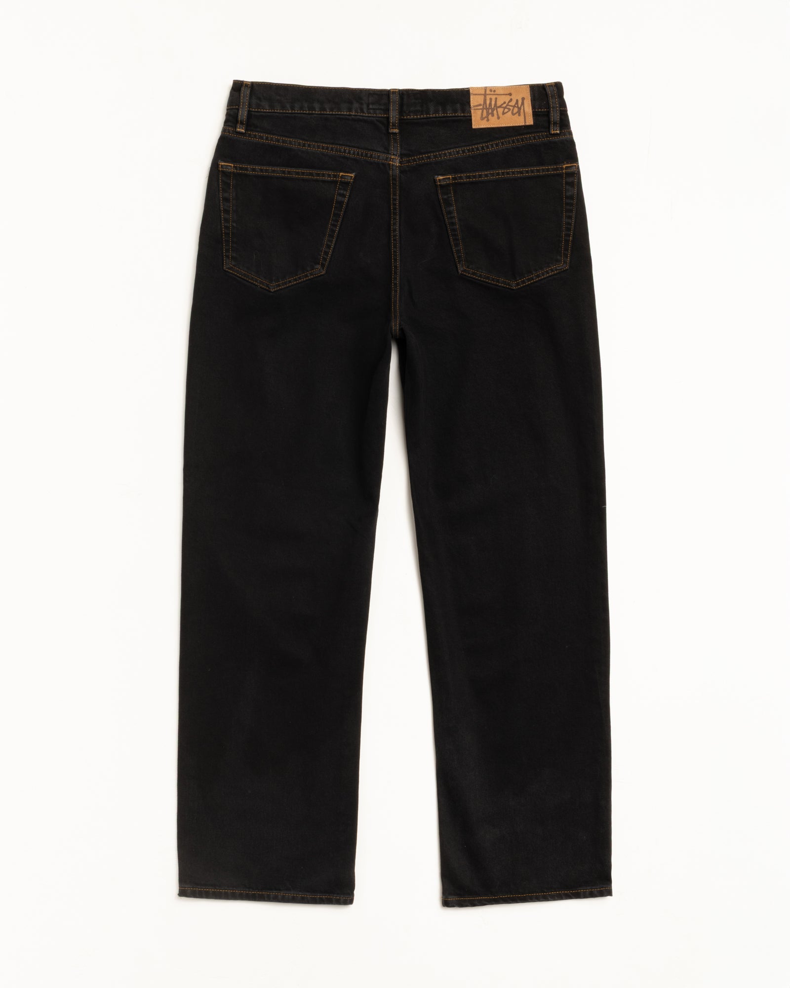 Stussy Classic Jean Denim jeans nero washed black cotone