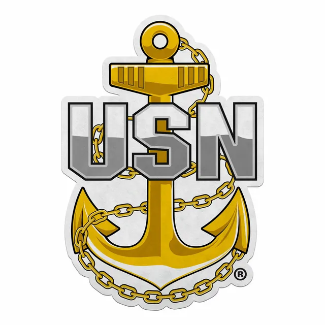 7.62 Design Chief Petty Officer gagliardetto feltro US Navy