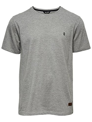 Only & Sons 22000785 T-shirt Uomo Nero Cotone