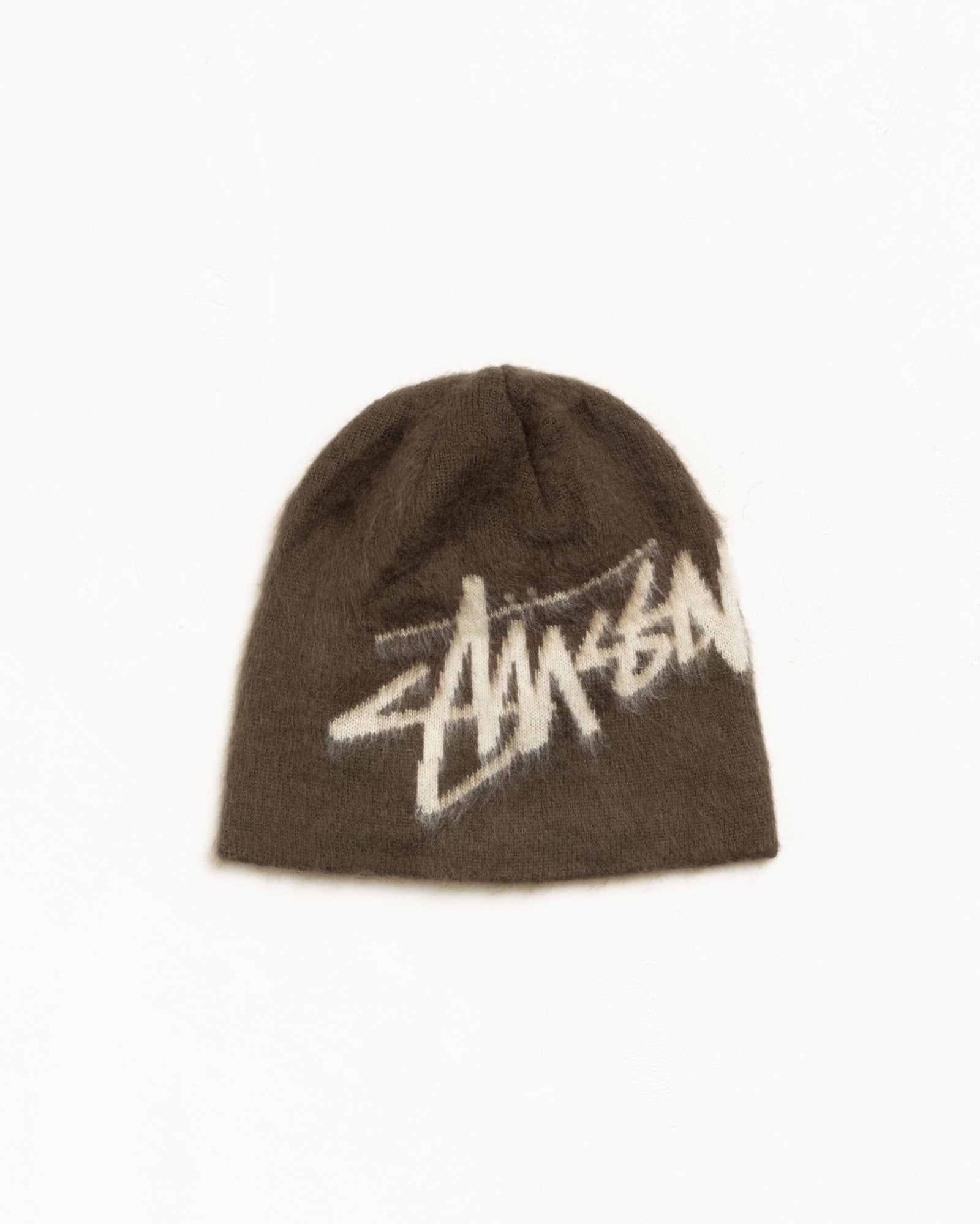 Stussy Headwear Skullcap Stock berretto marrone taglia unica