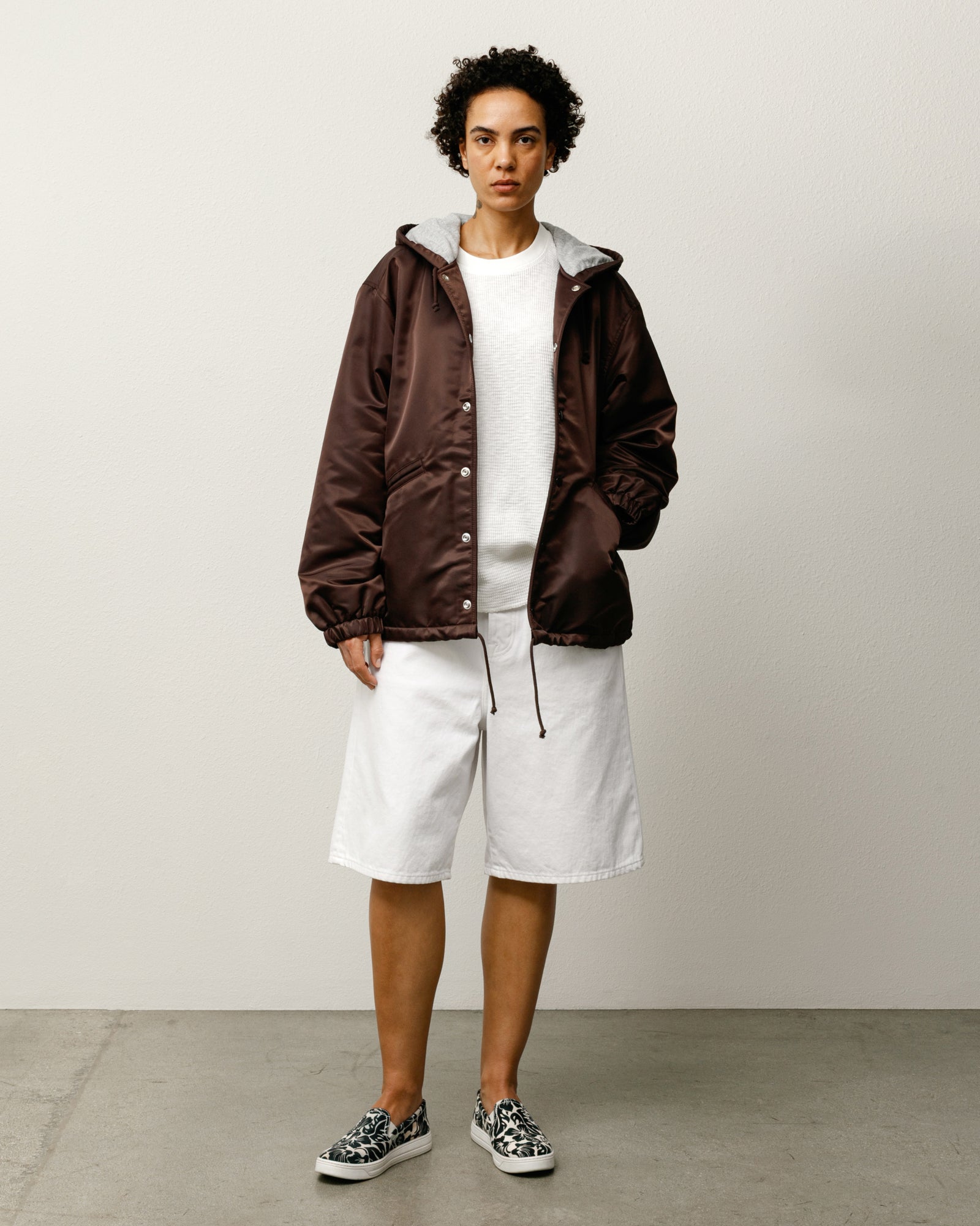 Stussy Big Ol Short Denim bermuda bianchi cotone