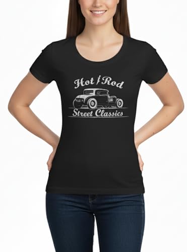 Makaya Hot Rod T-Shirt Donna Cotone Nera L