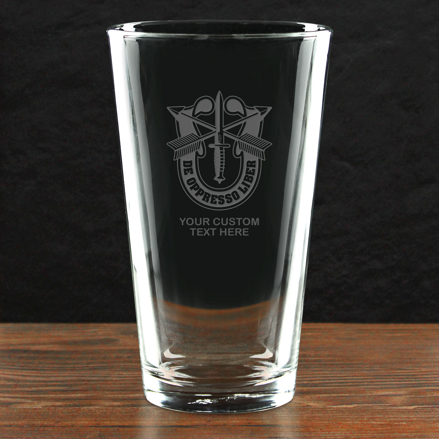 7.62 Design Army Pint Bicchiere vetro 16oz personalizzato