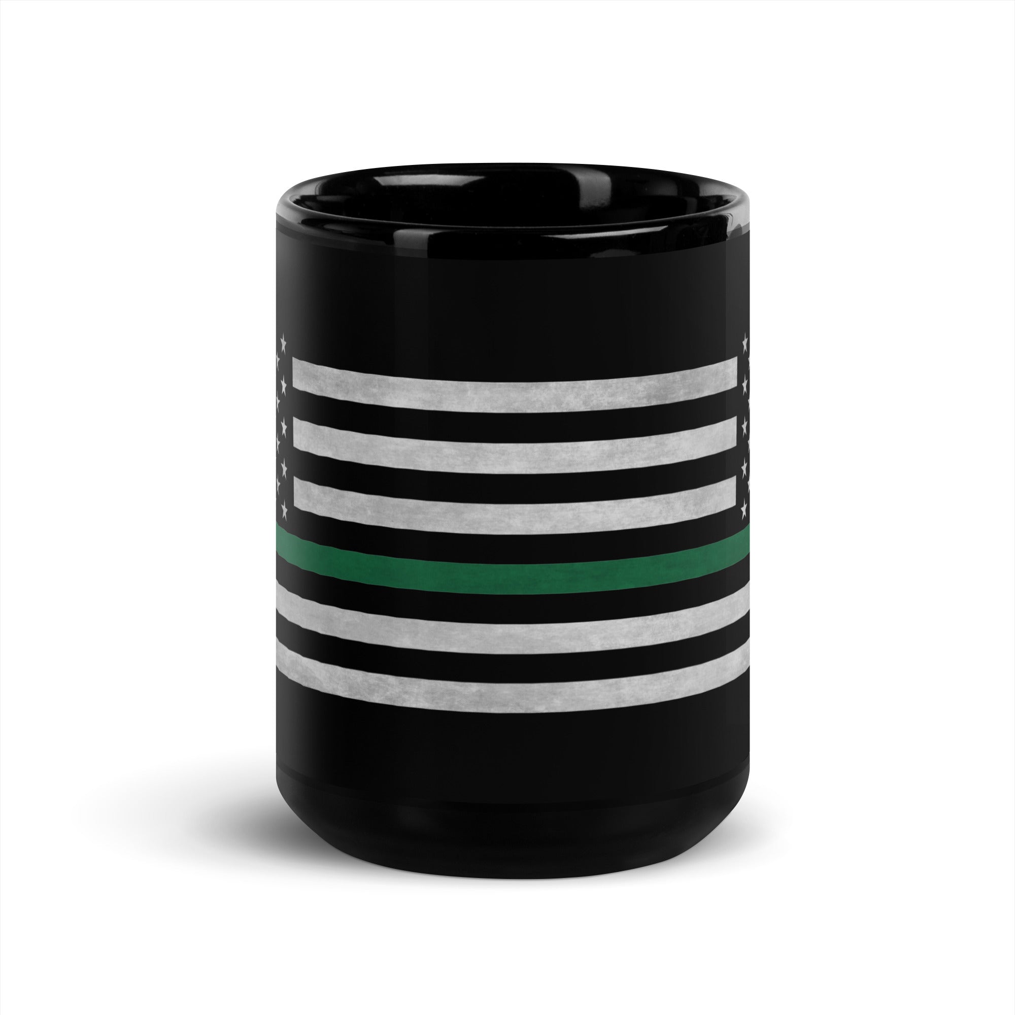 7.62 Design Green Line Flag Tazza Ceramica Nera 15oz Militare