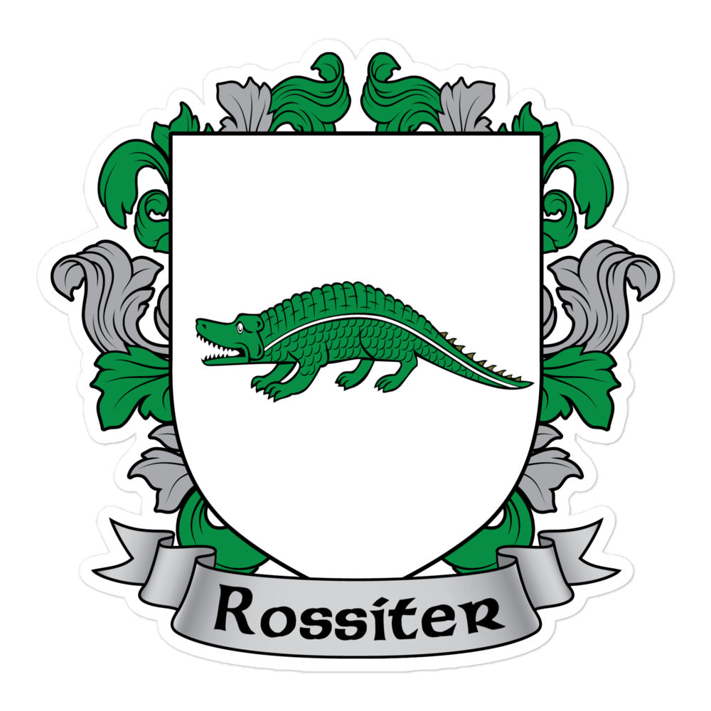 7.62 Design Rossiter Coat of Arms sticker vinile 4x4" irlandese