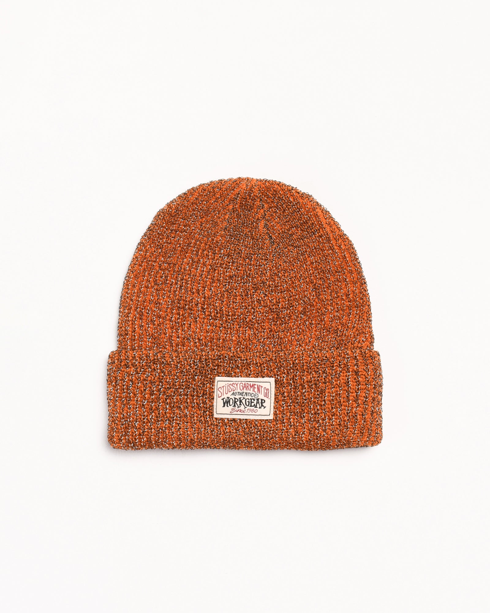 Stussy Headwear Reflective Yarn berretto Orange rifrangente
