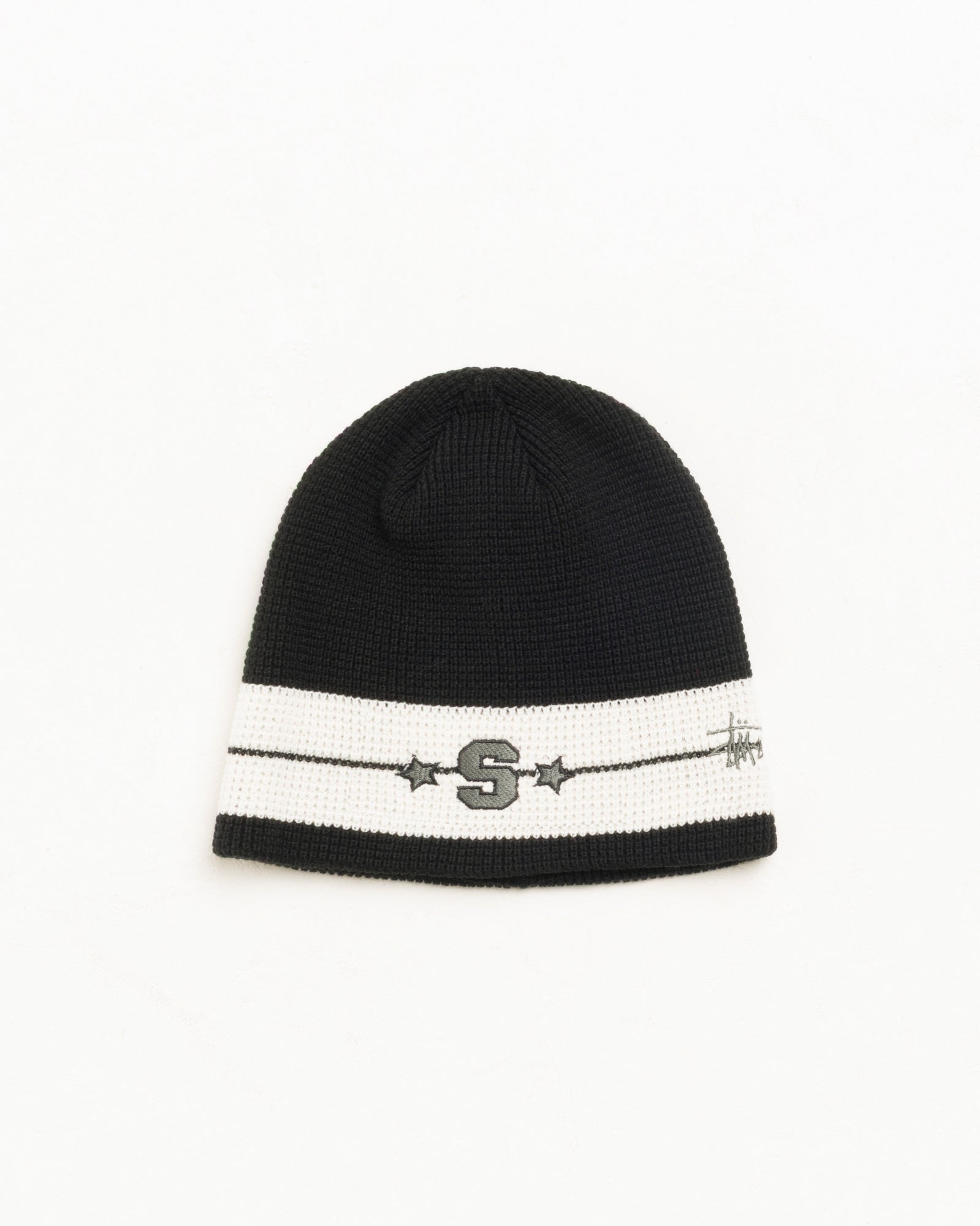 Stussy Varsity Star Skullcap beanie Black acrilico