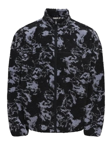 Only & Sons Onsadam Felpa Sherpa Stampa M Cincillà Uomo