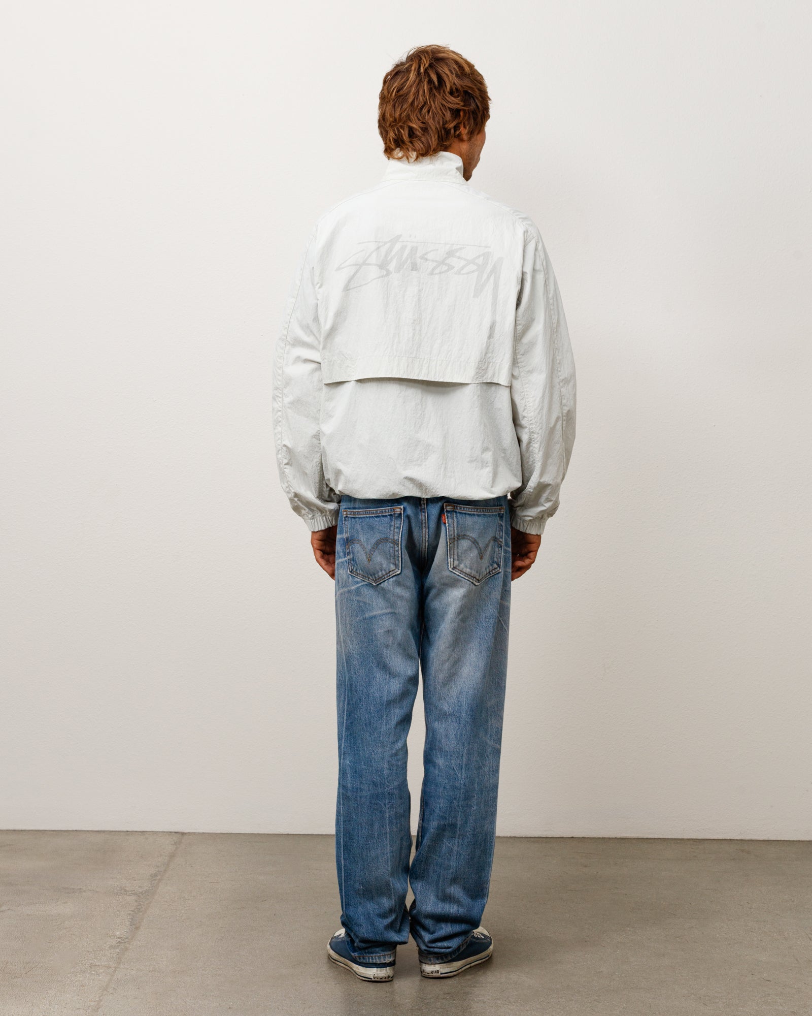 Stussy Lightweight Mock Jacket giacca bone nylon