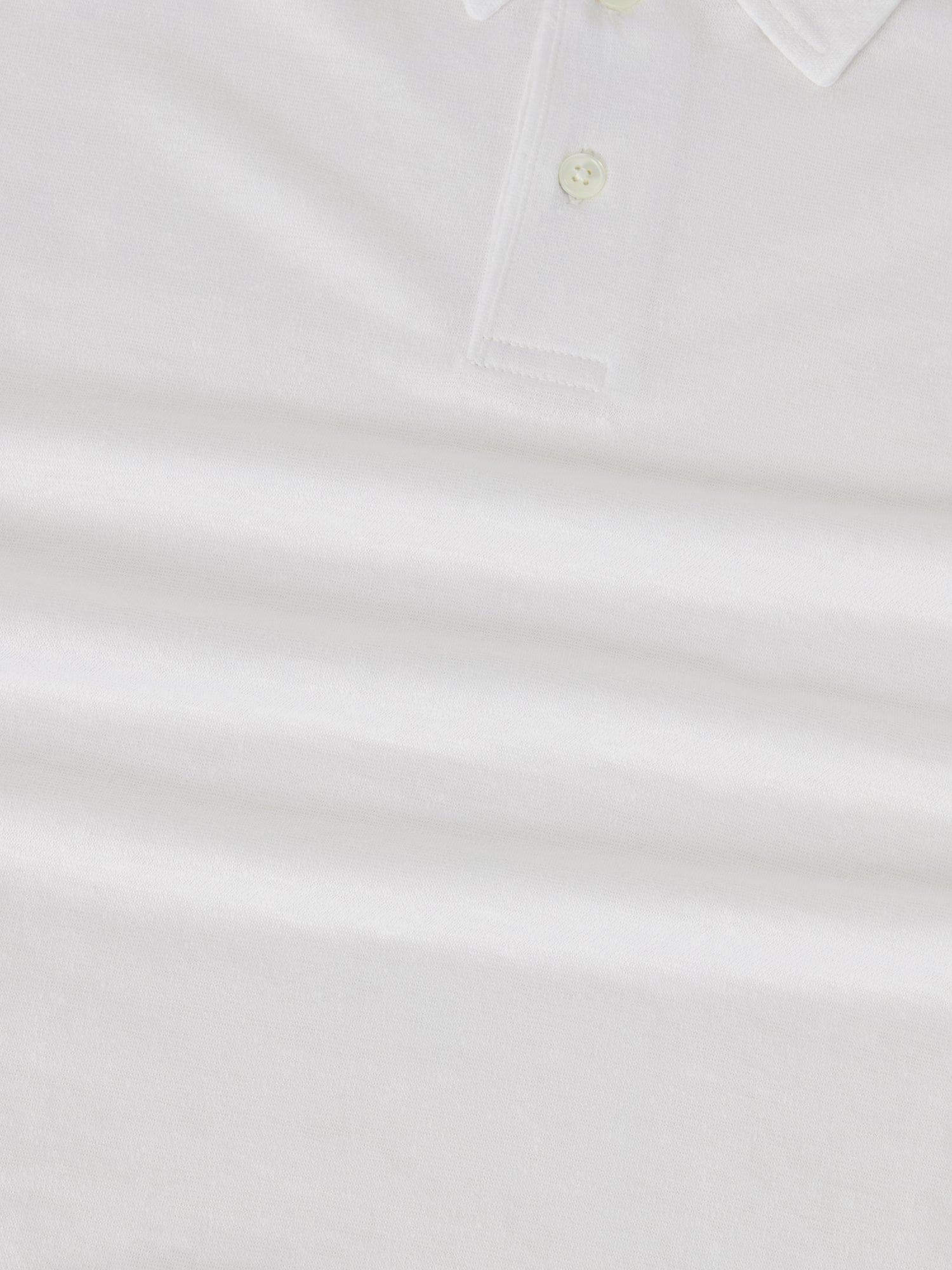 Robert Talbott Taylor polo lino bianca piquet S-XXL