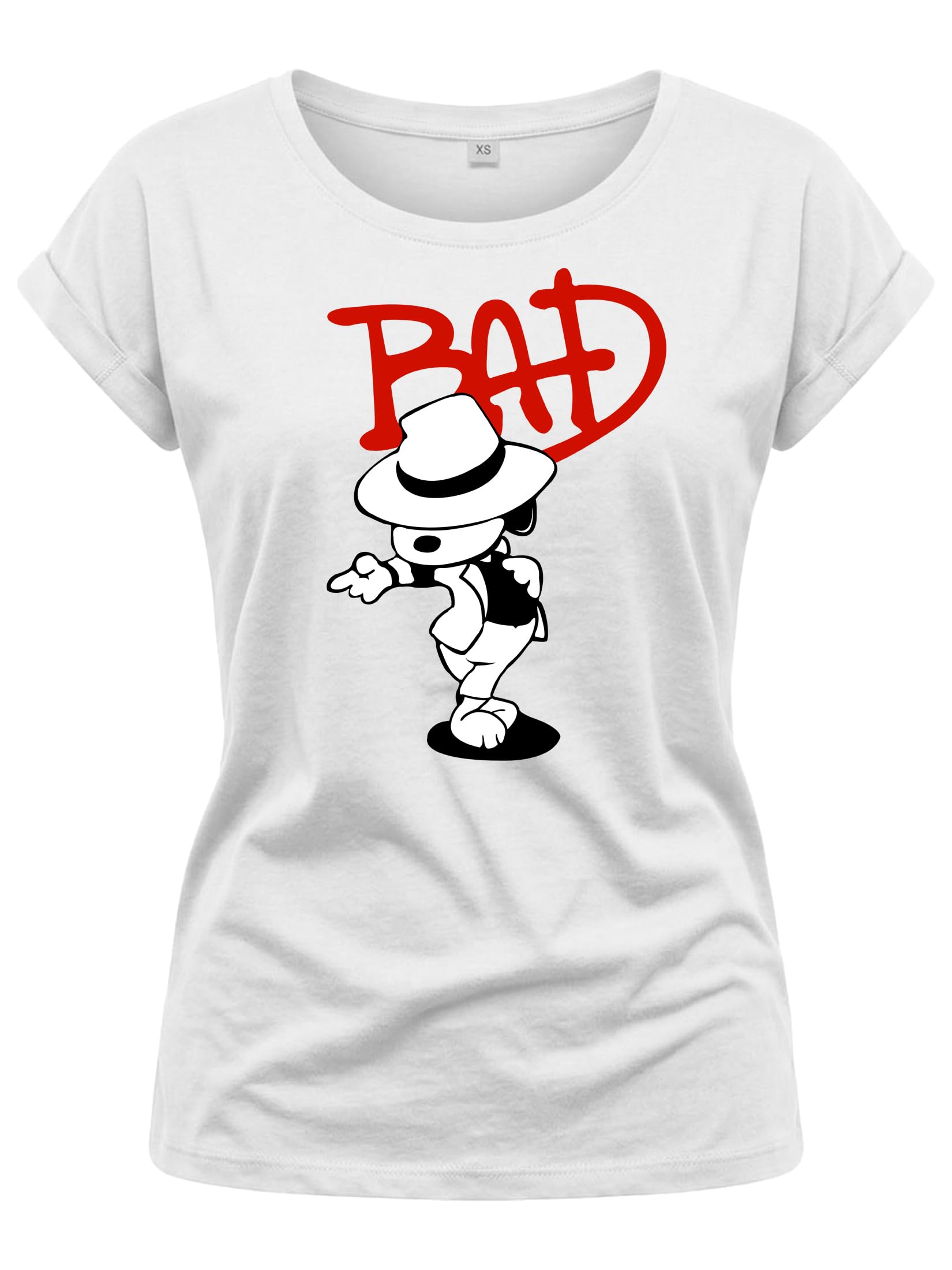 MAKAYA T-Shirt Donna Bad Dog Jackson Maglietta XL Cotone