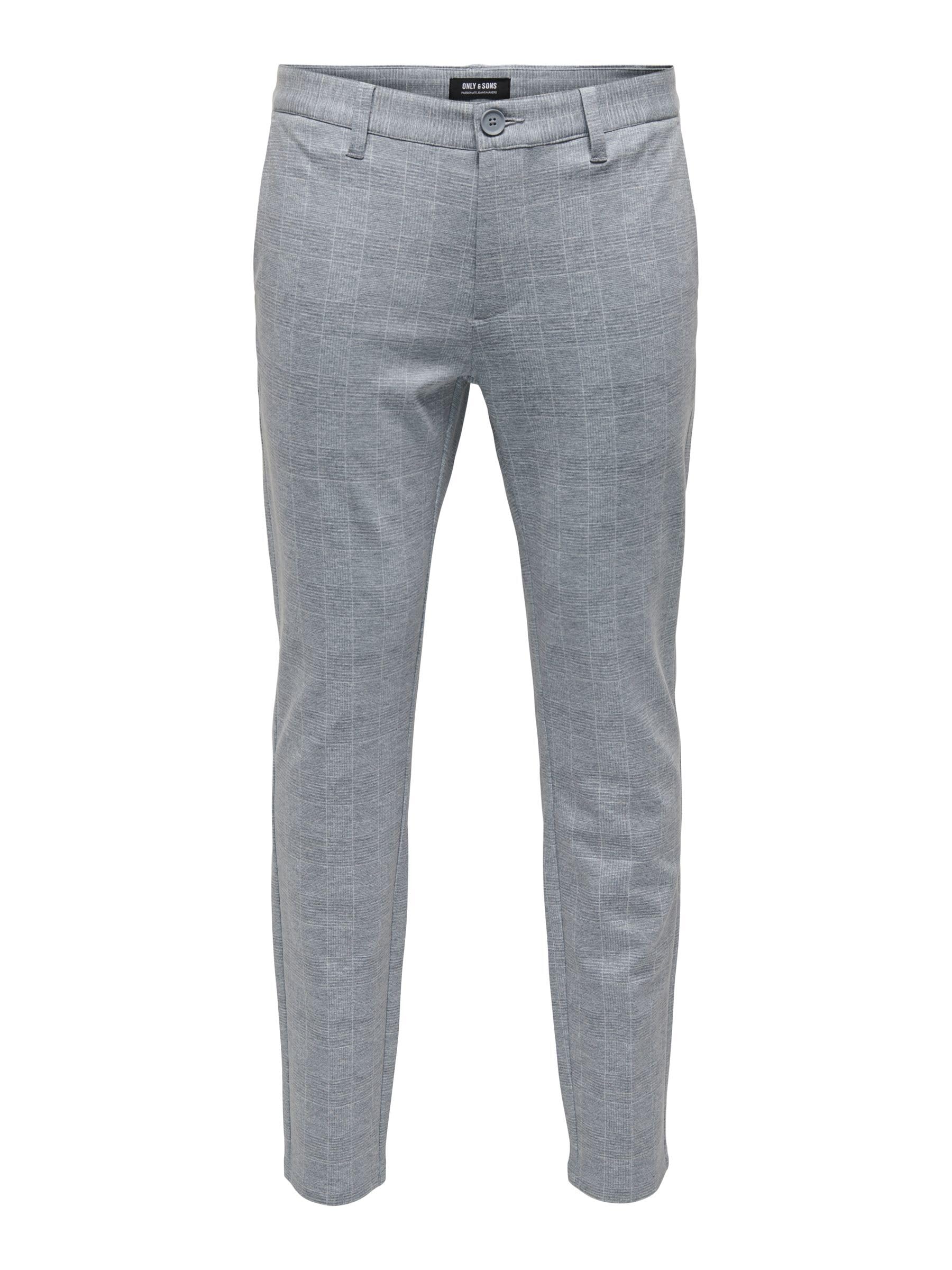 ONLY & SONS Mark Check Pantaloni chino uomo slim