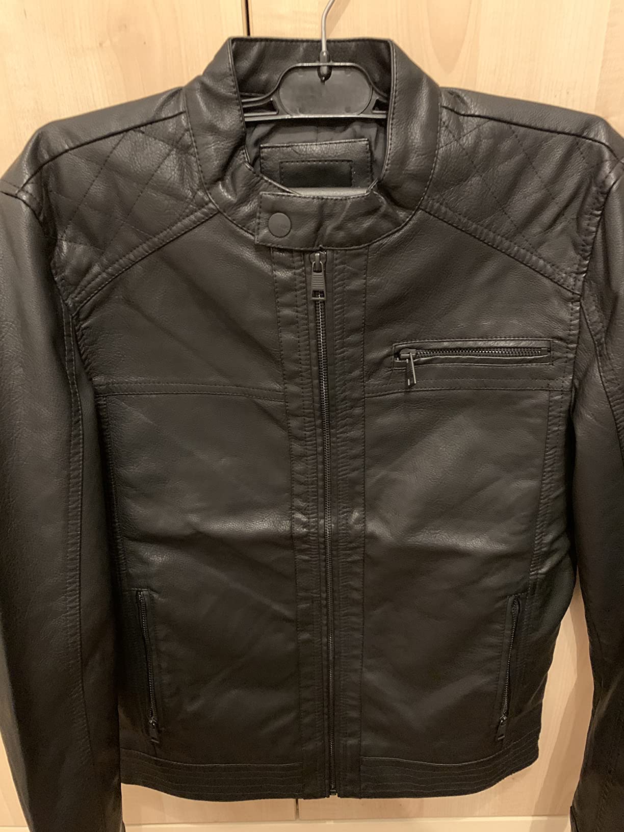 ONLY & SONS Onsal Pu Giacca Ecopelle Nero Trapuntata