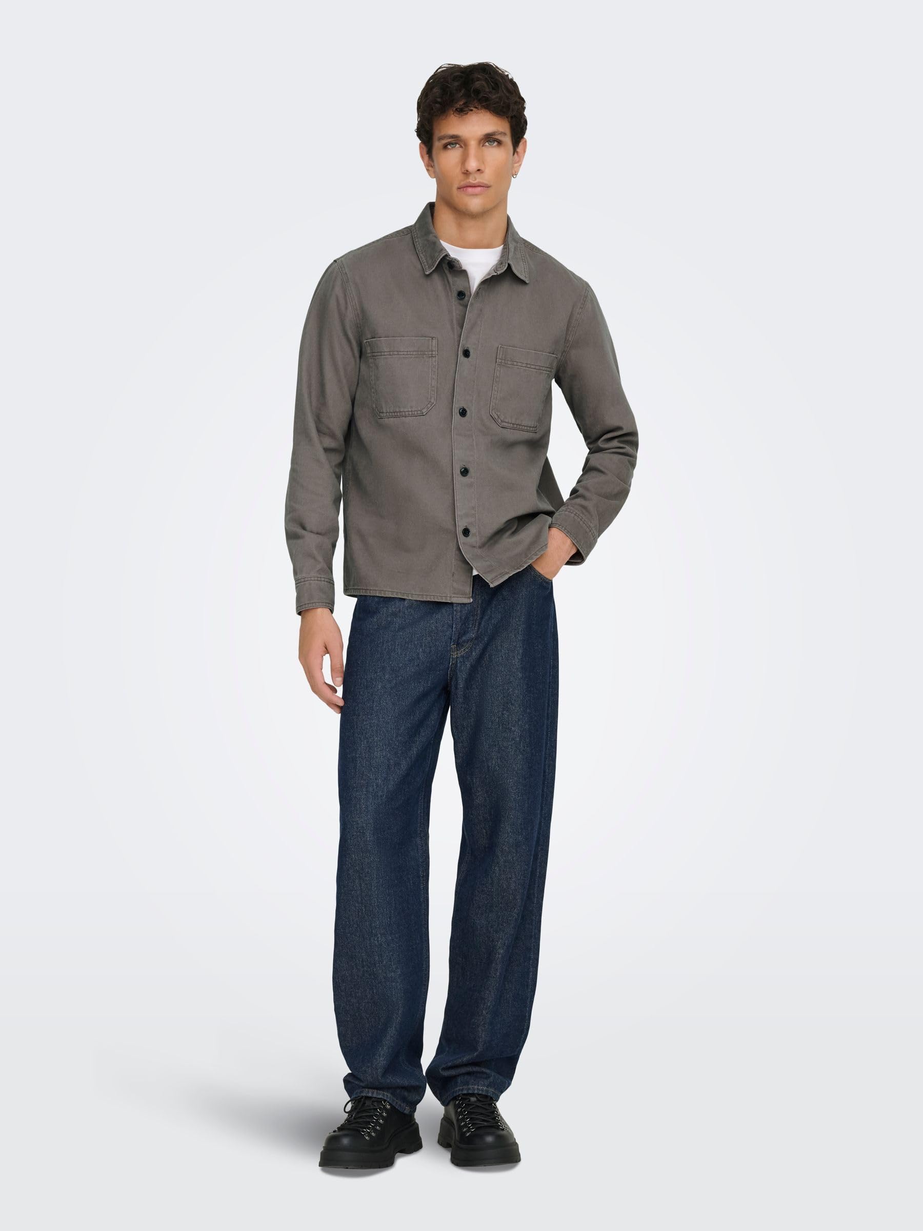 Only & Sons Onstimes camicia uomo Blu Notte