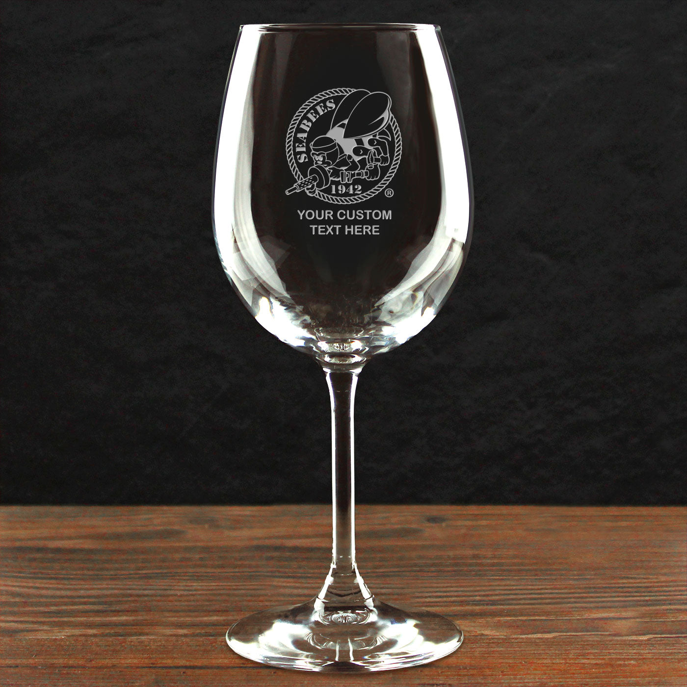 7.62 Design US Navy Calice Vino Vetro 473 ml Logo
