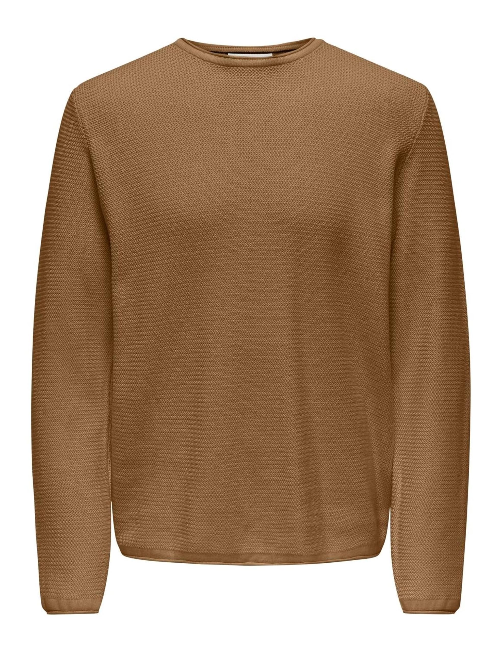 Only & Sons Onseric Maglione Uomo Girocollo Beige