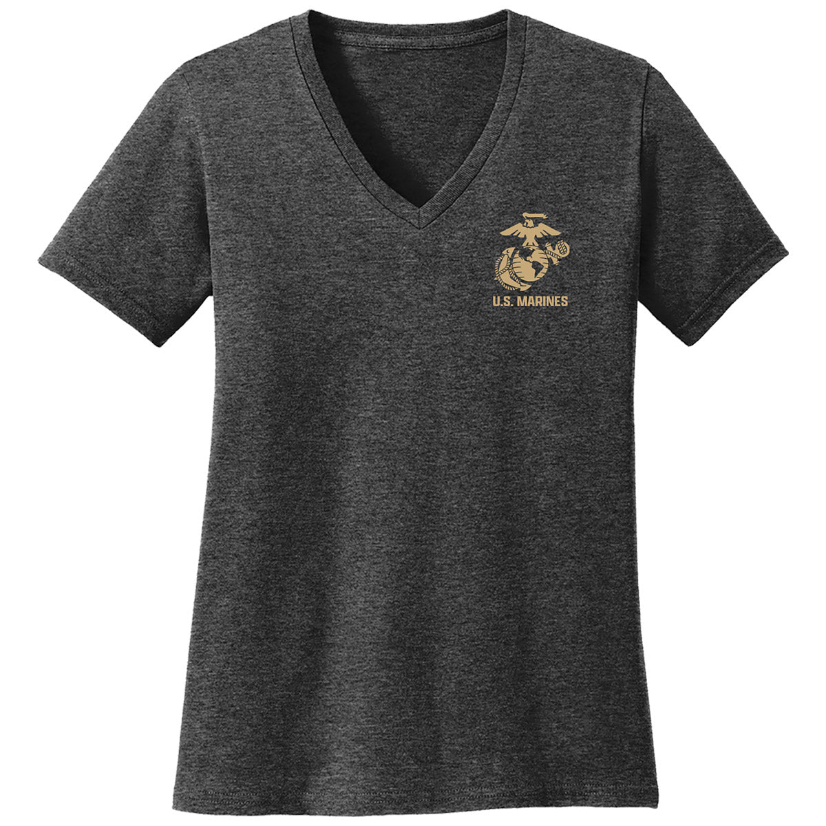 7.62 Design USMC Logo T-Shirt Donna Scollo V Nera L