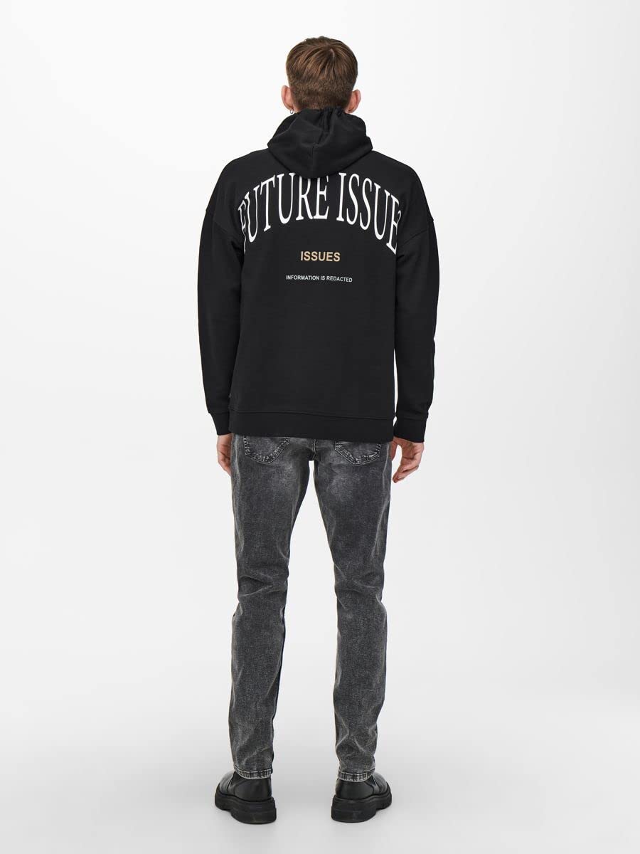 Only & Sons Onsblaze Felpa Cappuccio Uomo Relaxed Cotone