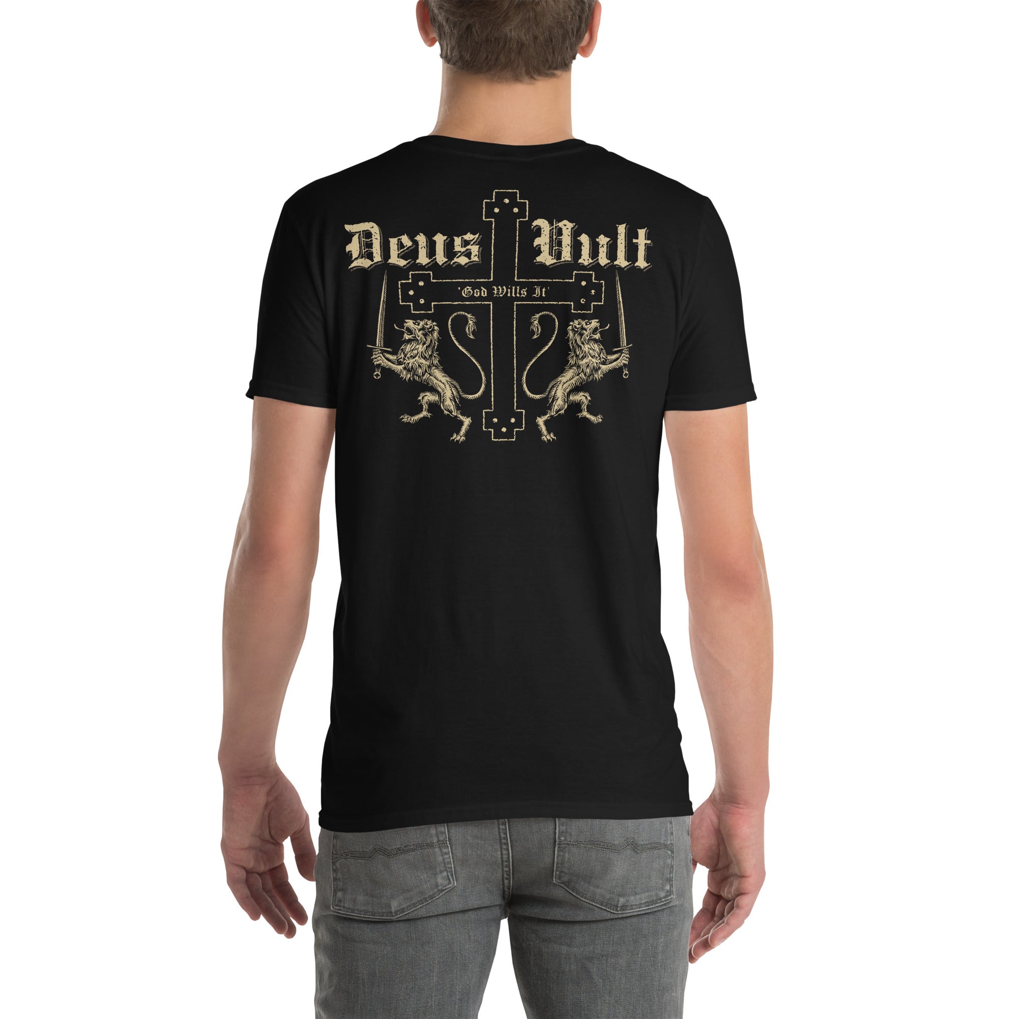 7.62 Design Deus Vult maglietta nera cotone taglia L