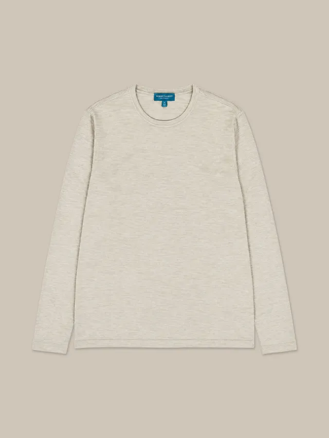 Robert Talbott Lawrence maglione lana seta flax maniche lunghe