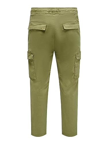 ONLY & SONS Pantaloni Cargo Uomo Tasche Laterali Taglia M Casual