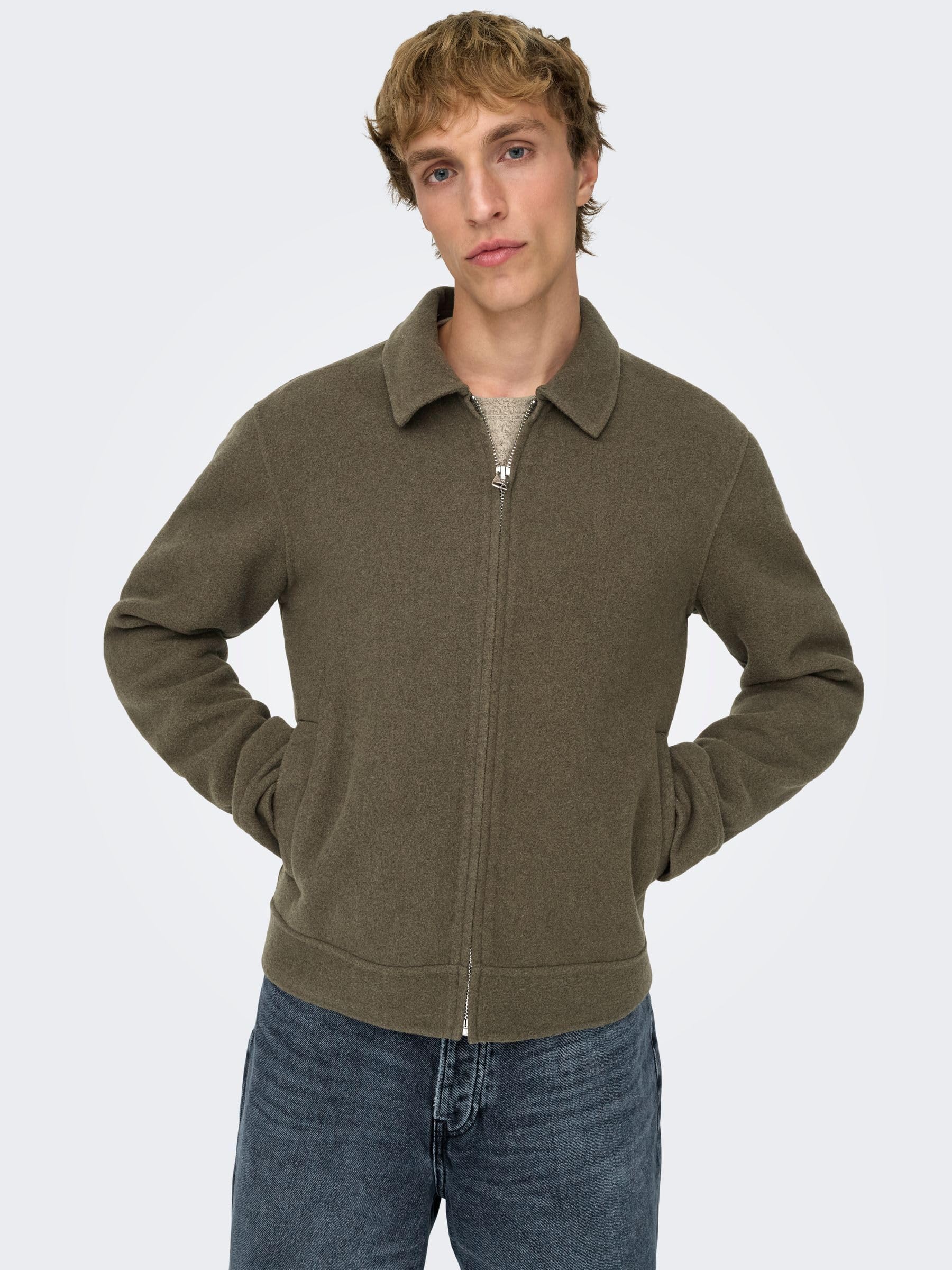 ONLY & SONS Onsdenzel Wool Giacca Uomo Lana XXL