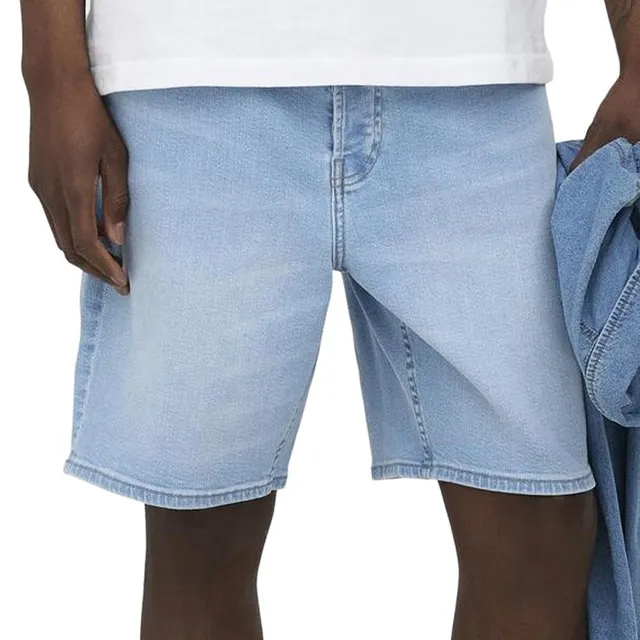 Only & Sons Onsfade Shorts Uomo Denim Azzurro XXL Loose Fit