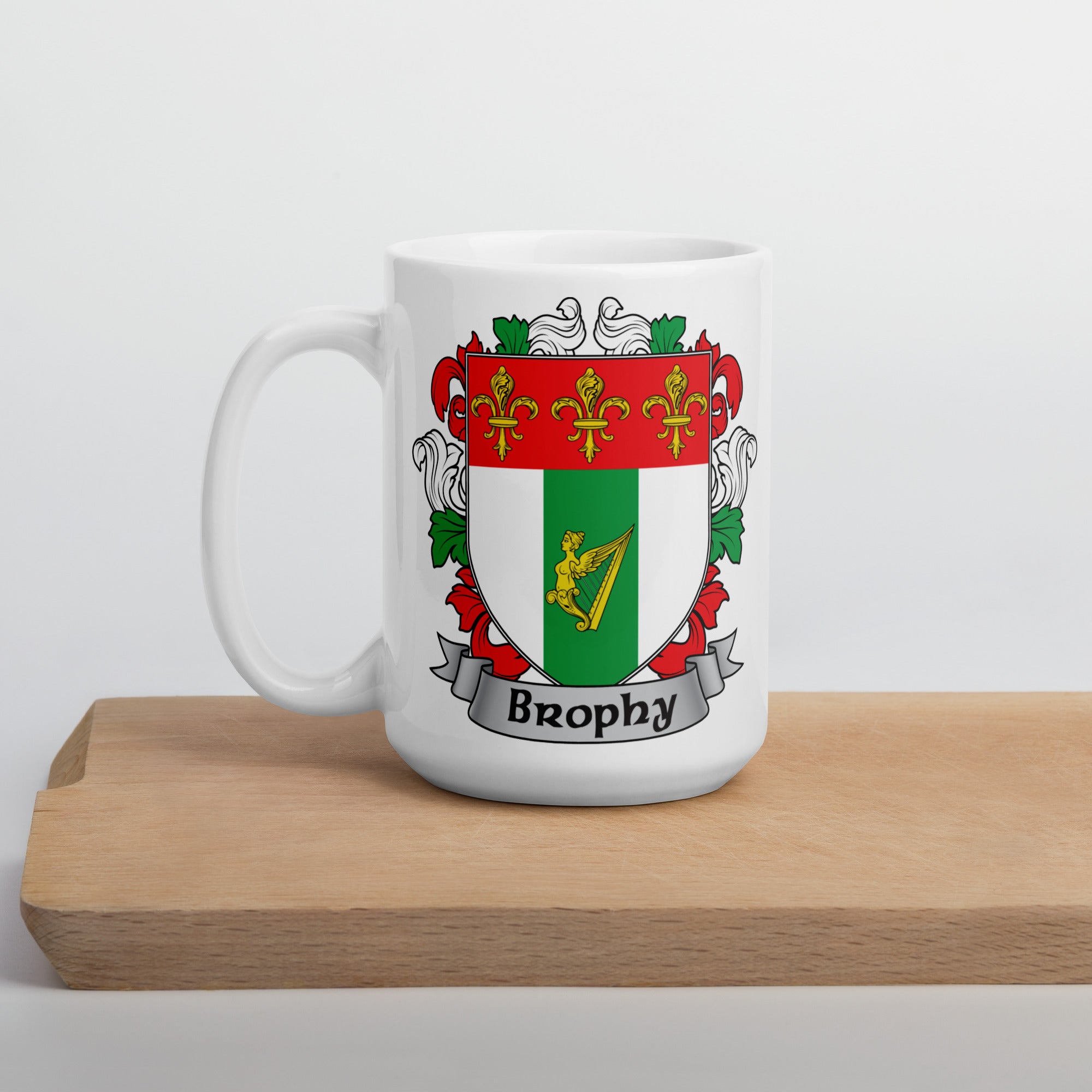 7.62 Design Drinkware Brophy Tazza Ceramica 15oz Stemma Irlandese