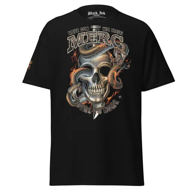 7.62 Design Merc Loyal To None t-shirt nera uomo cotone