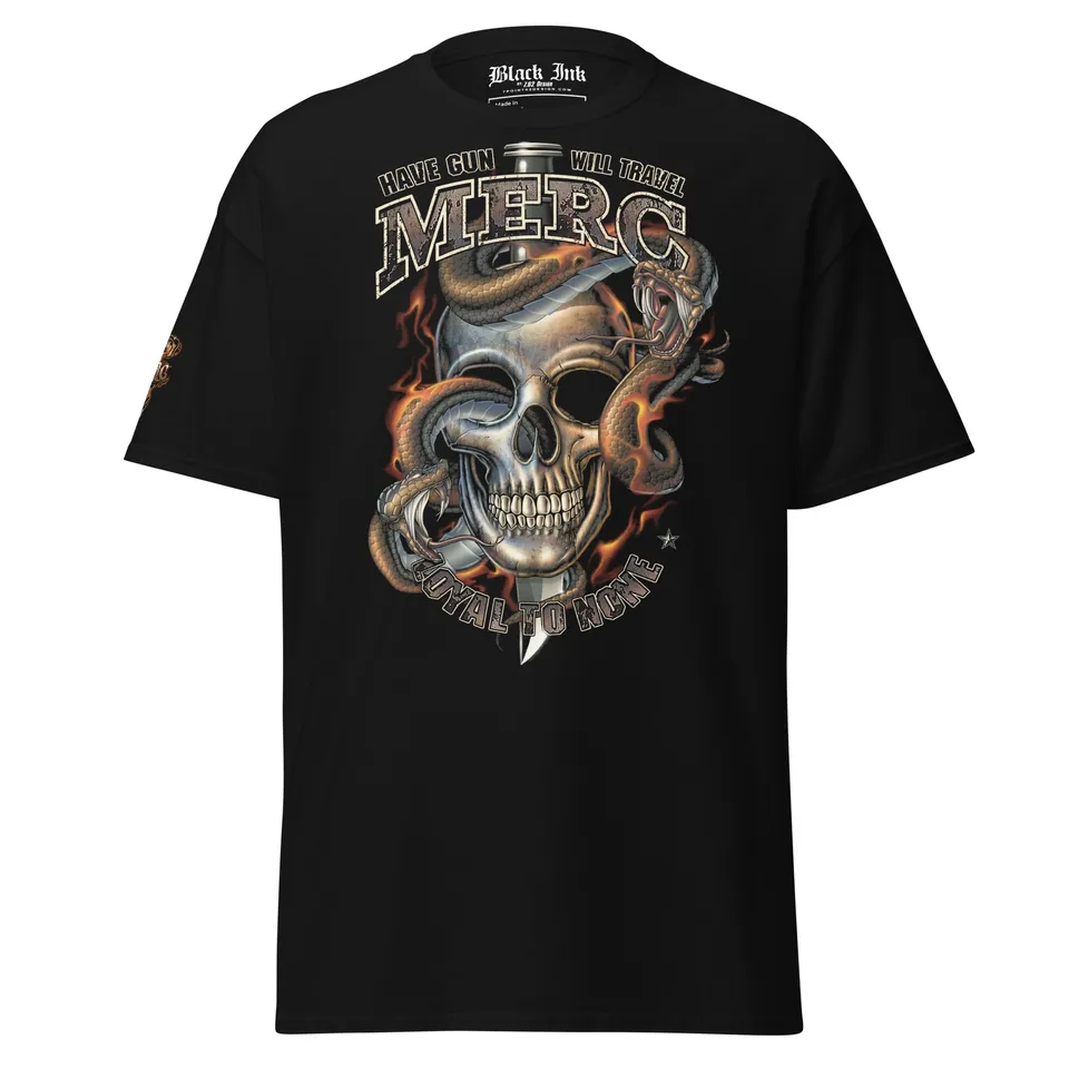 7.62 Design Merc Loyal To None t-shirt nera uomo cotone