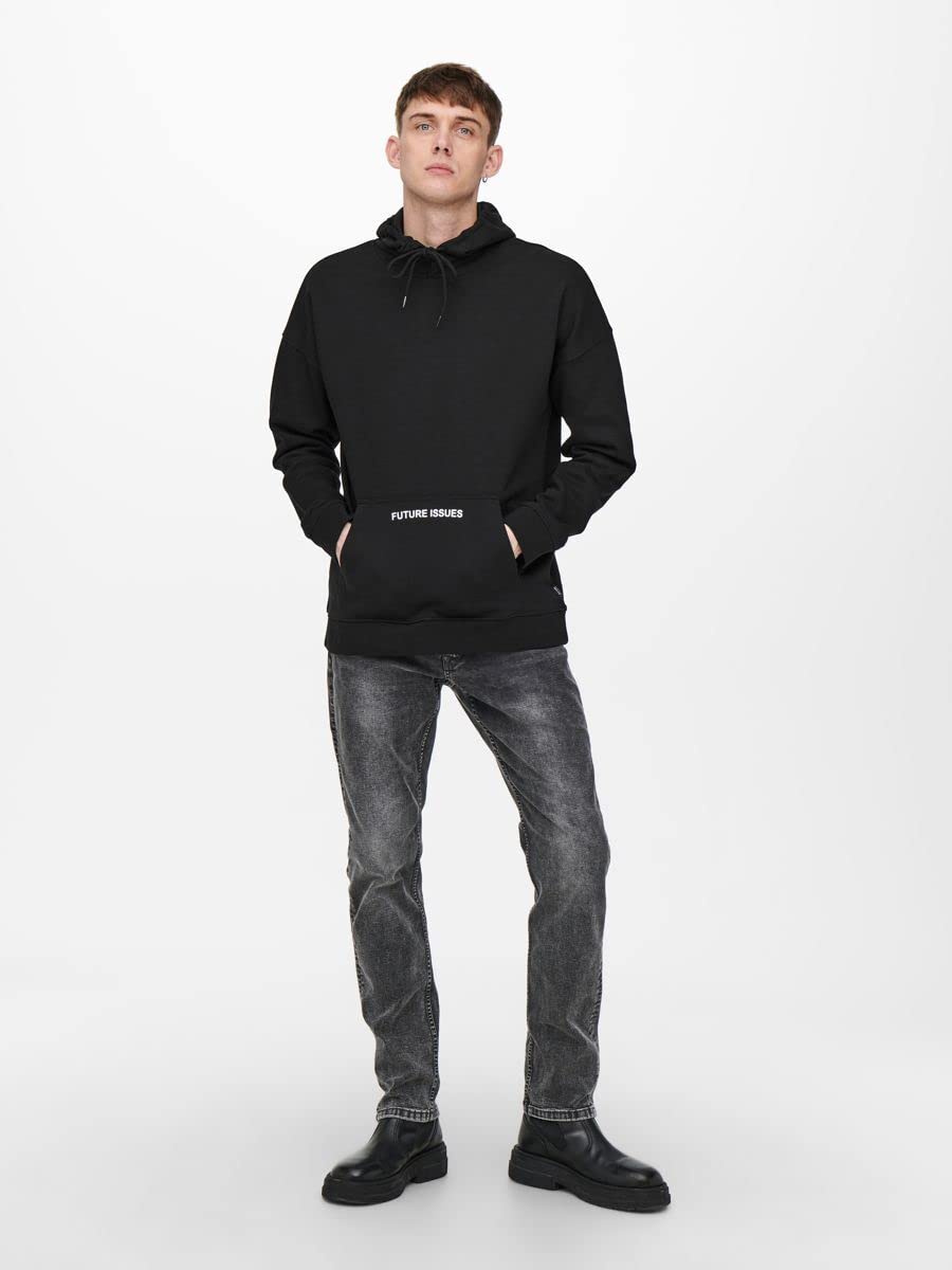 Only & Sons Onsblaze Felpa Cappuccio Uomo Relaxed Cotone
