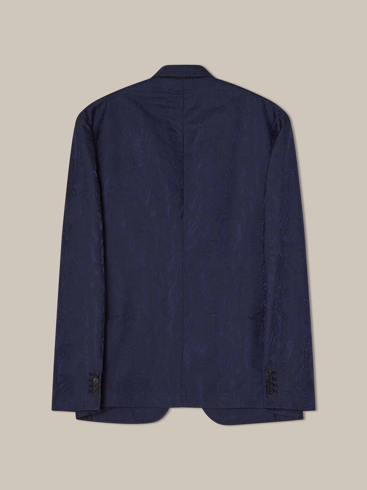 Robert Talbott Wright Blazer Seta Blu Notte 42