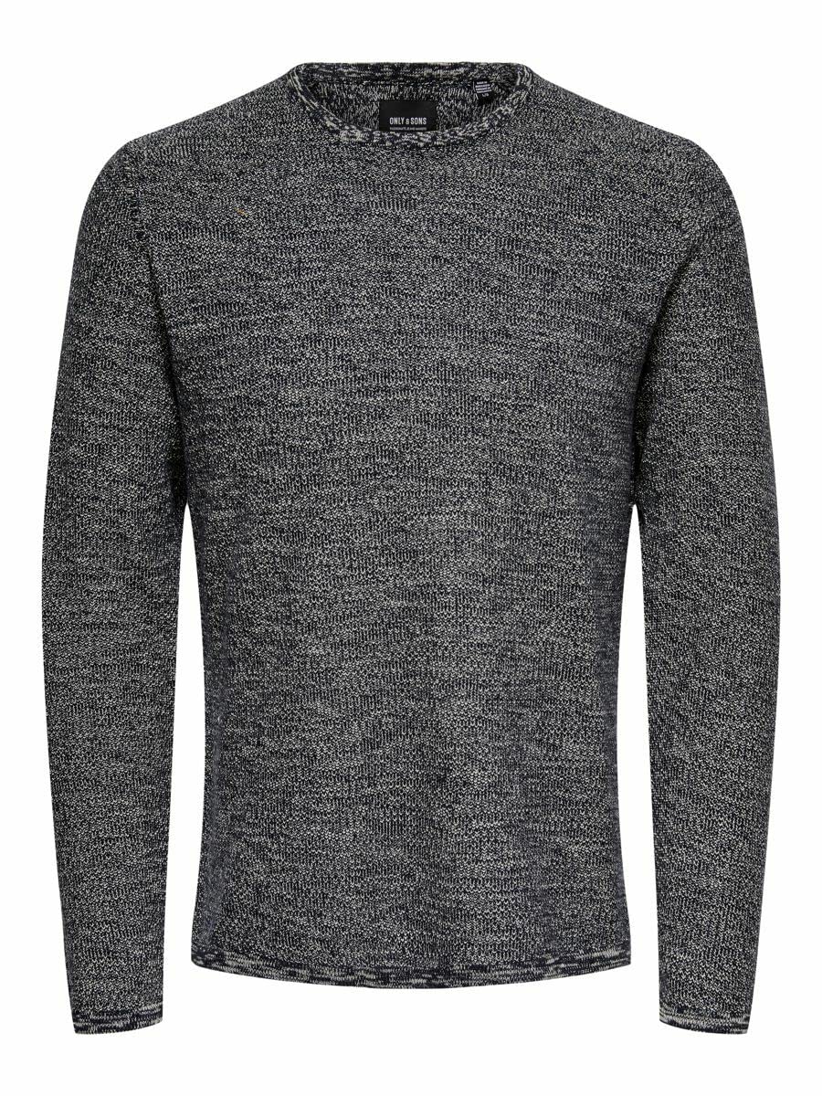 ONLY & SONS Onsniko Maglione Uomo Navy Scuro S girocollo