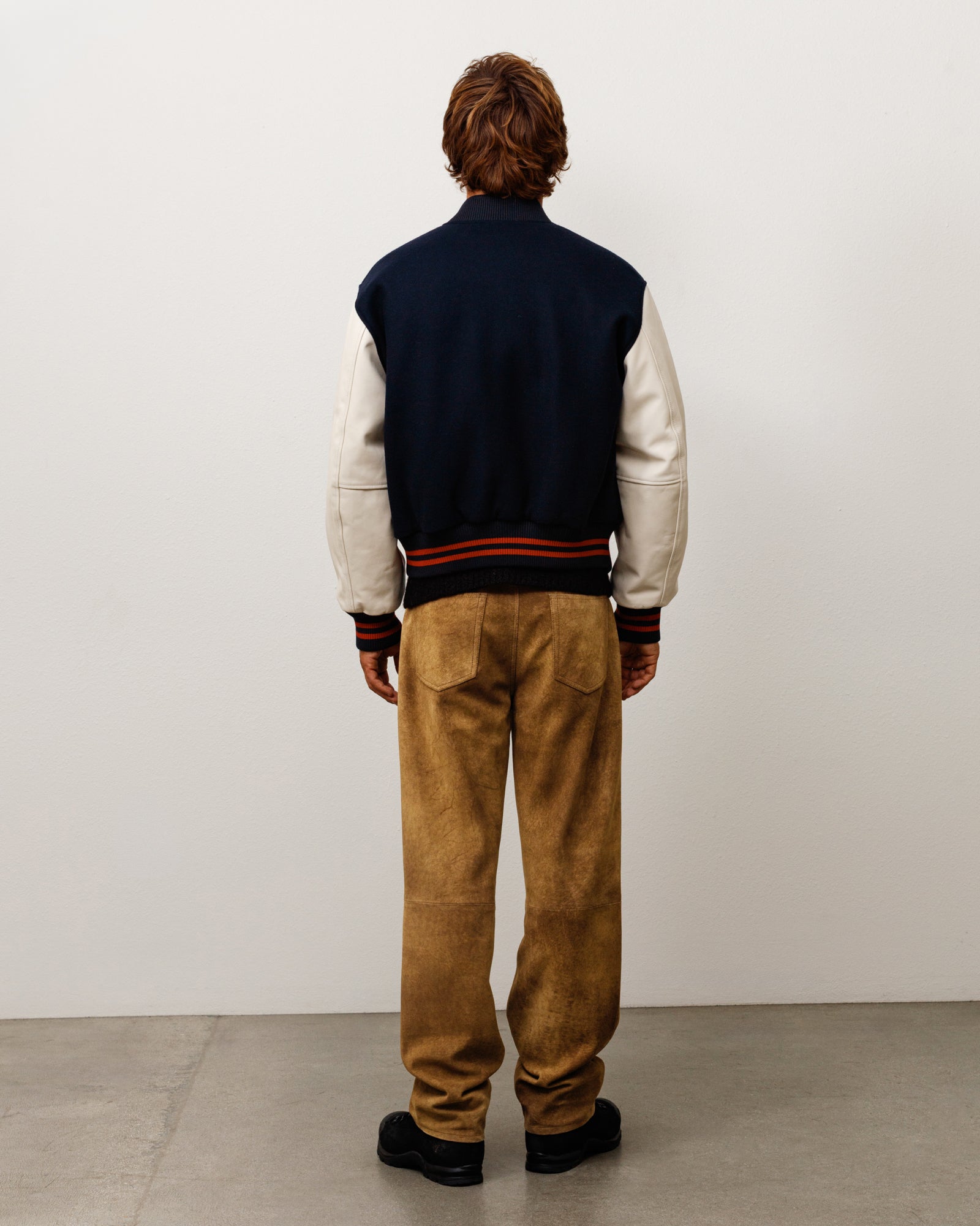 Stussy New Classic Pant Suede pantaloni tan pelle scamosciata