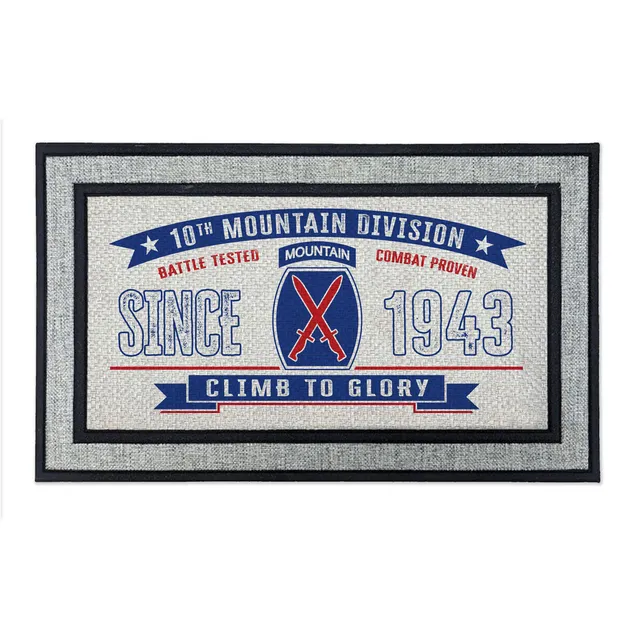 7.62 Design 10th Mountain zerbino 18x30 grigio antiscivolo