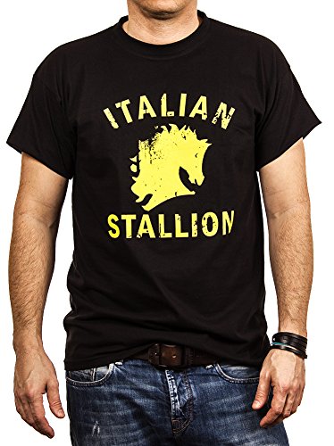 MAKAYA Italian Stallion T-Shirt Uomo L Cotone Gym