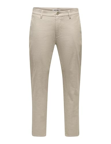 Only & Sons Onsmark Tap 0011 Pantaloni Lino 33W/32L