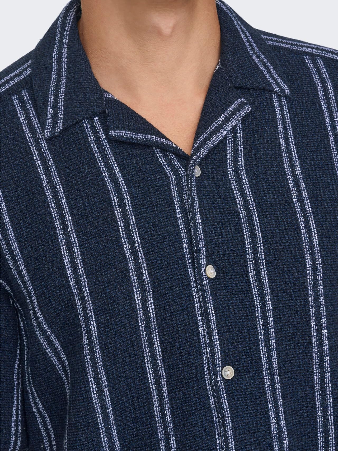 Only & Sons Onstrev Camicia uomo M blu notte manica lunga