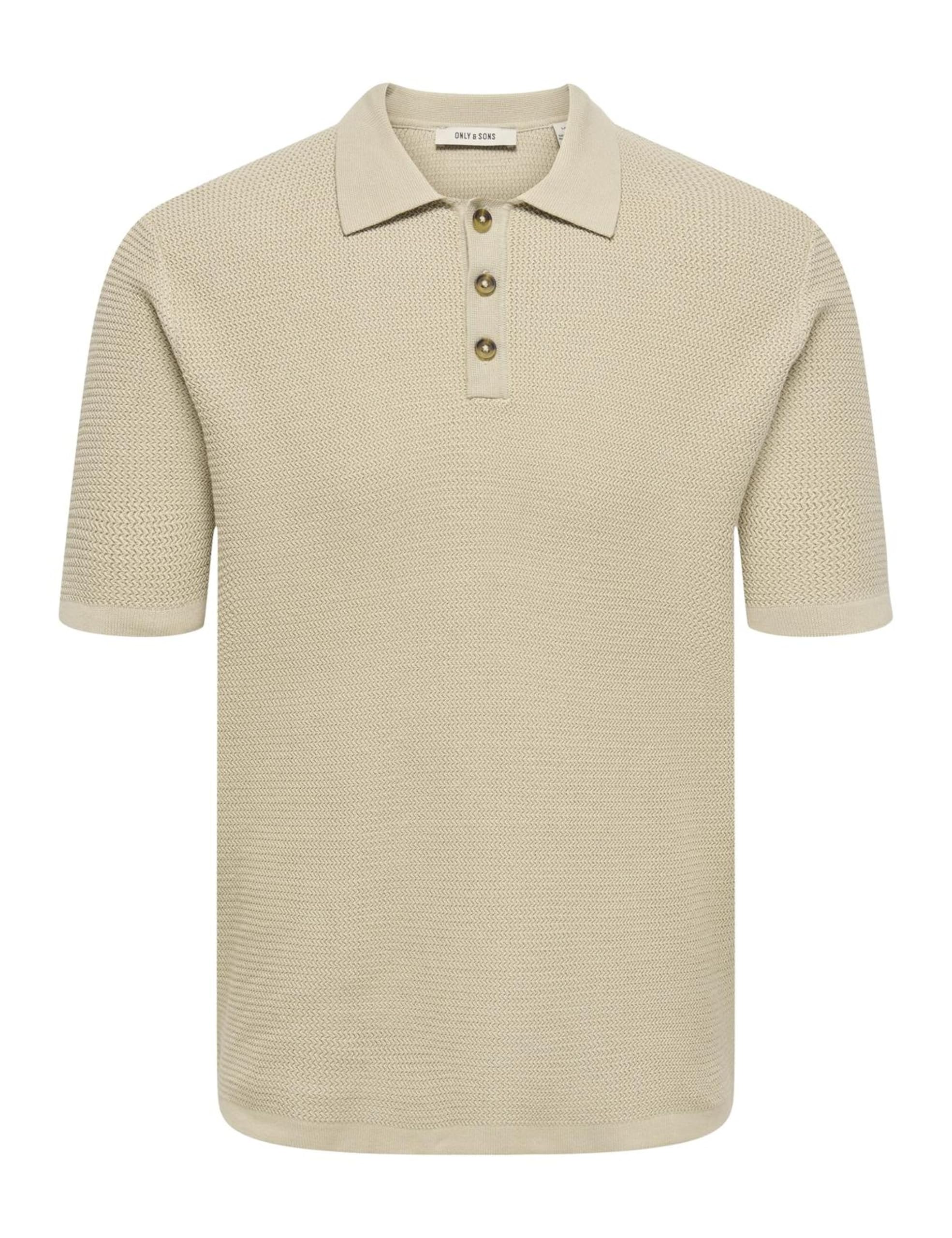 Only & Sons Onseric Reg 12 Struc SS Polo Uomo Argento