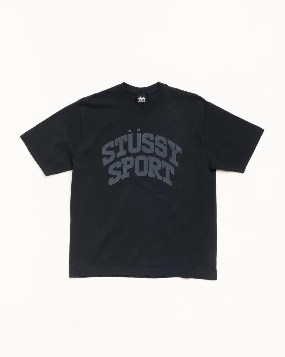 Stussy Block Sport Tee maglietta nera cotone