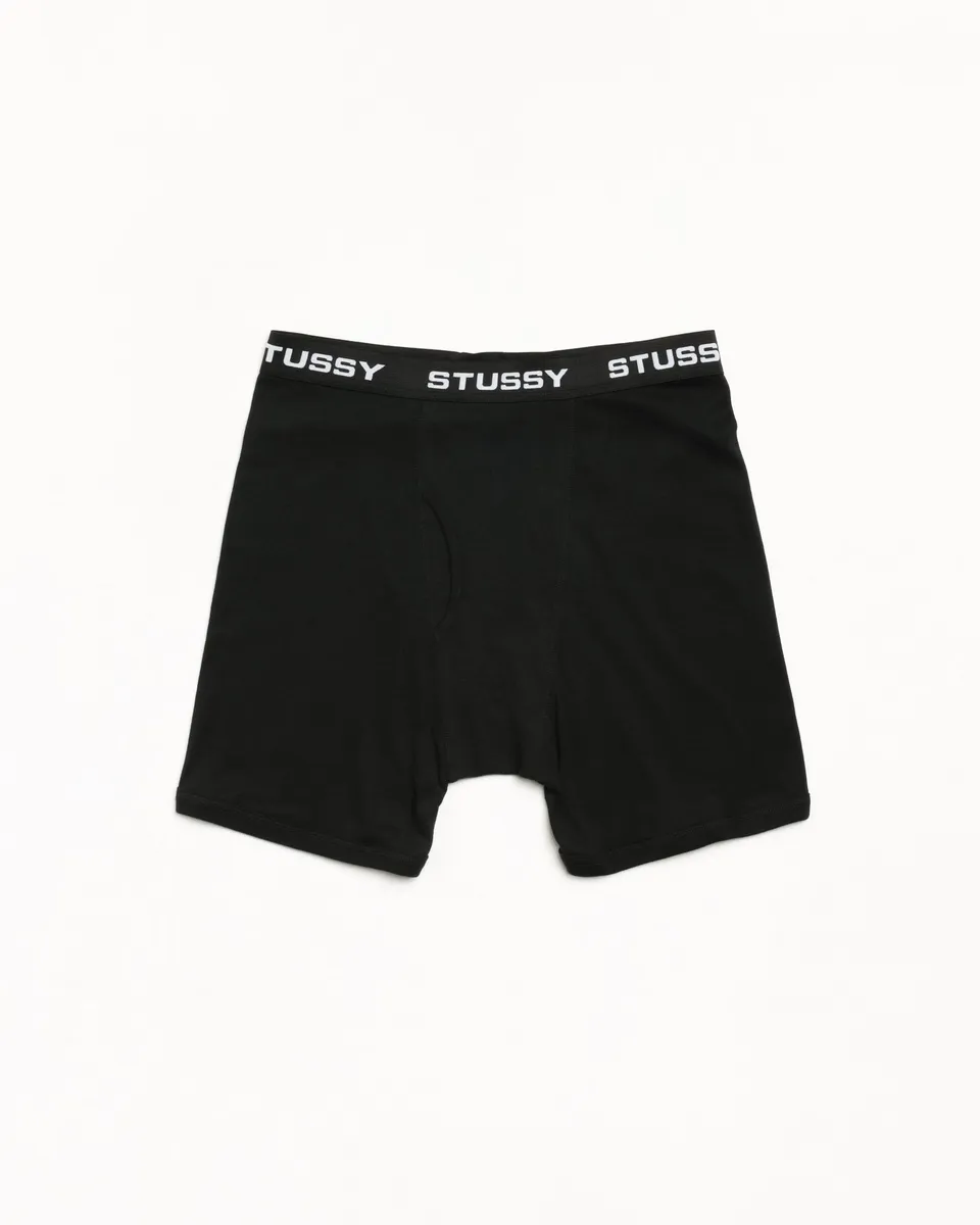 Stussy Boxer Briefs boxer nero 3 pack cotone