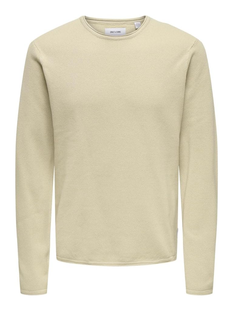 ONLY & SONS Maglieria Maglione uomo M argento girocollo
